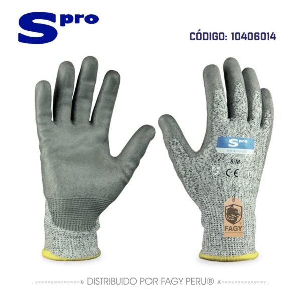 Guante anticorte cut5 palma pu spro